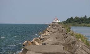 Lighthouse visible from Lakeshore Park